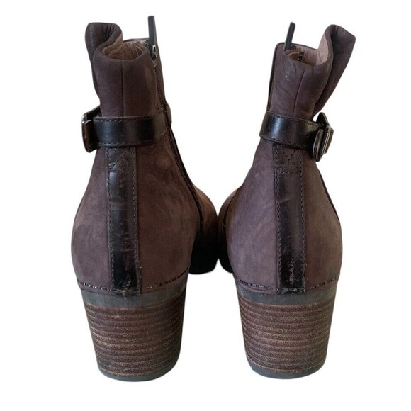 Dansko Hartley Zip Ankle Boot EUR 40 Womens Size 9-9.5 Chocolate Nubuck Leather - Picture 3 of 10